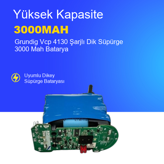 Grundig Vcp 4130 Şarjlı Dik Süpürge 3000 Mah Batarya