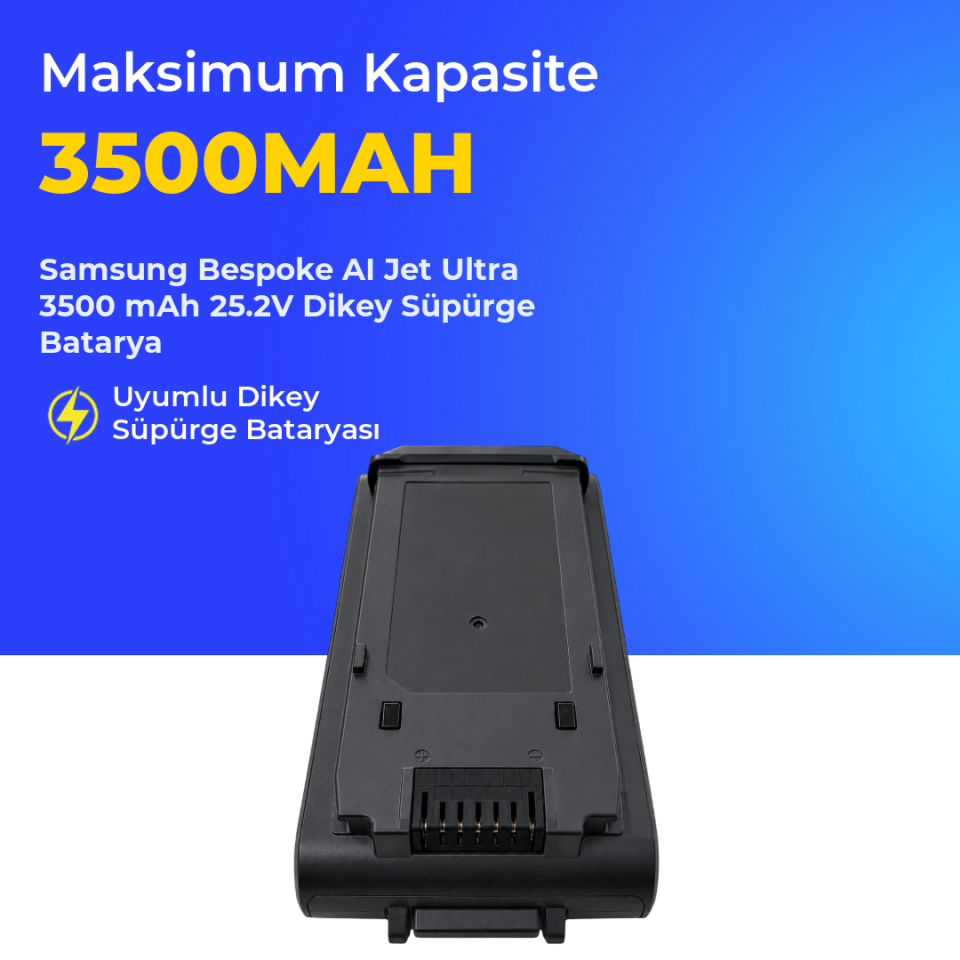 Samsung Bespoke AI Jet Ultra 3500 mAh 25.2V Dikey Süpürge Batarya