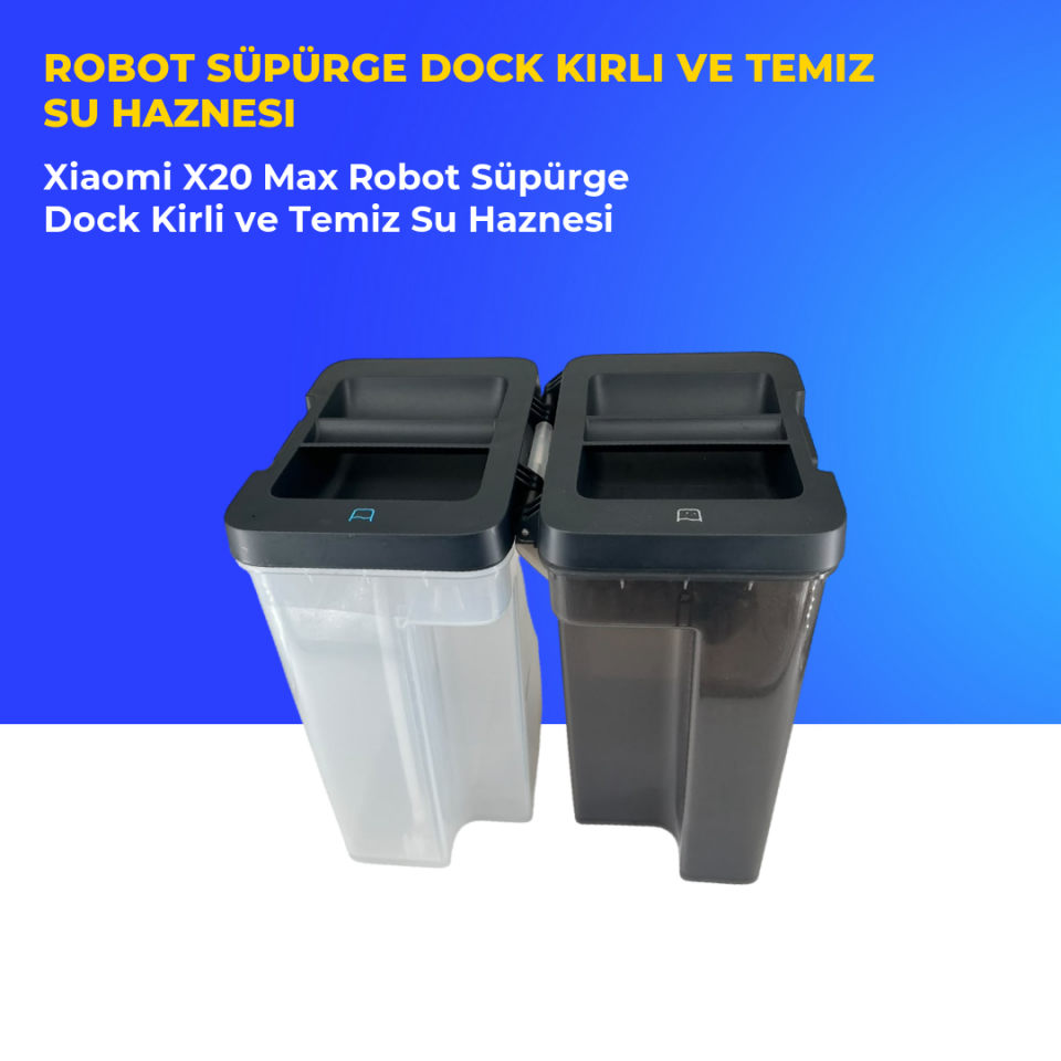 Xiaomi X20 Max Robot Süpürge Dock Kirli ve Temiz Su Haznesi