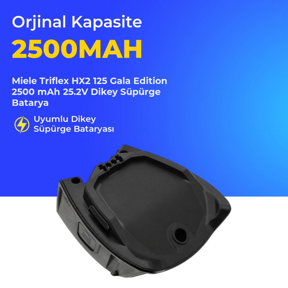 Miele Triflex HX2 125 Gala Edition 2500 mAh 25.2V Dikey Süpürge Batarya