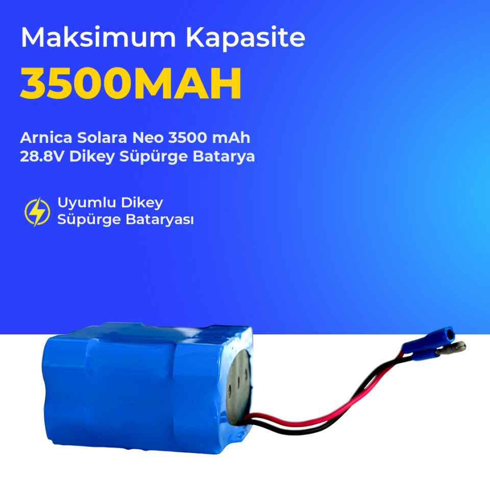 Arnica Solara Neo 3500 mAh 28.8V Dikey Süpürge Batarya