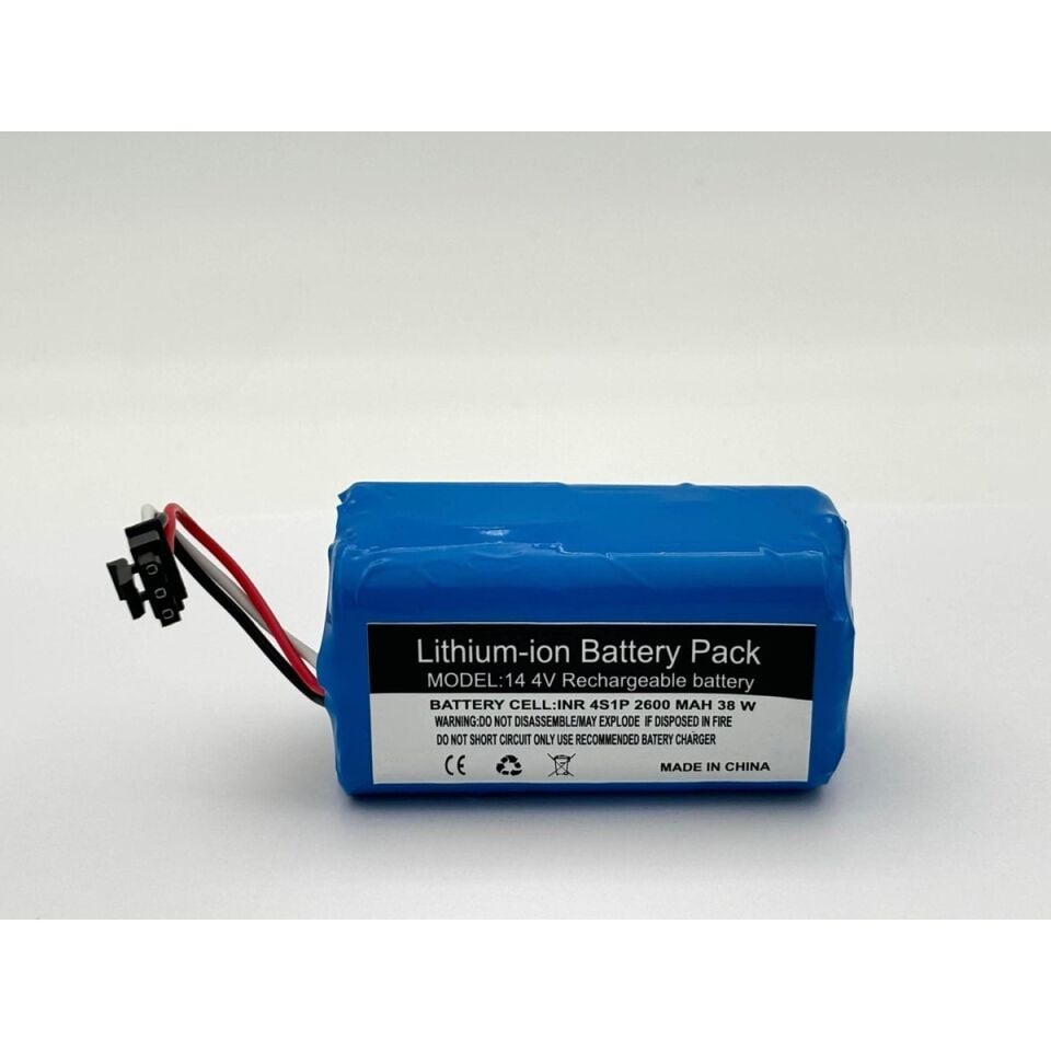 360 S6 Akıllı Robot Robot Süpürge 2600 mAh 14.4 V  Batarya – Orjinal Uyumlu Uzun Ömürlü, Yüksek Performans Pil