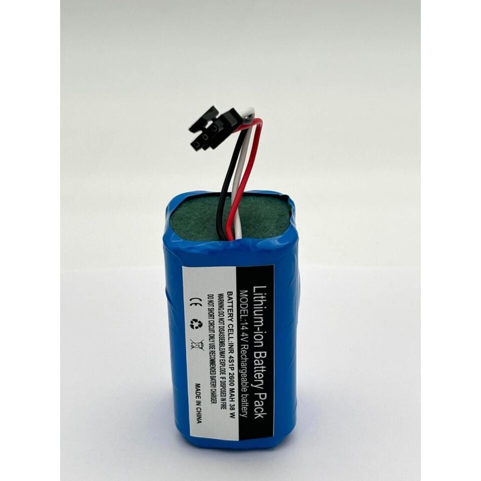 360 S6 Akıllı Robot Robot Süpürge 2600 mAh 14.4 V  Batarya – Orjinal Uyumlu Uzun Ömürlü, Yüksek Performans Pil