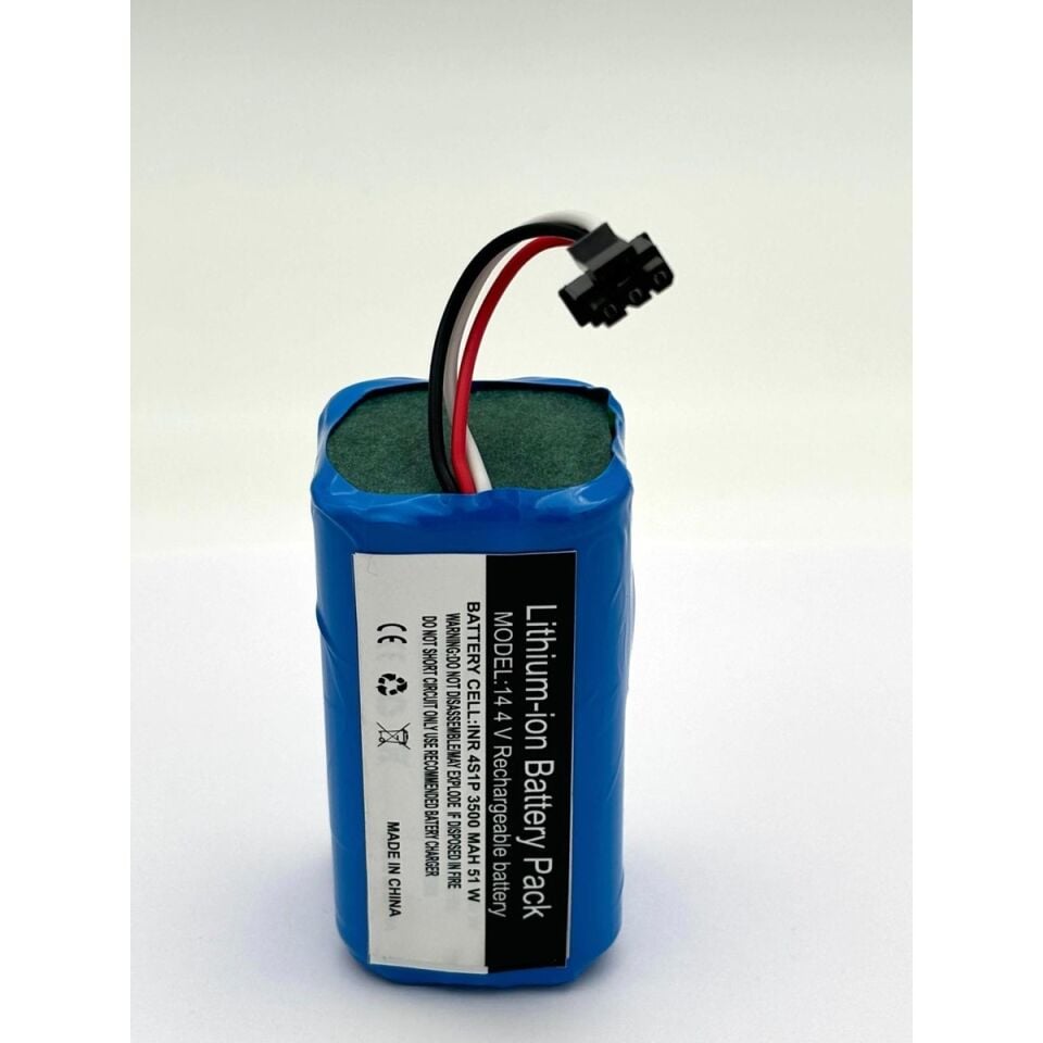 360 S6  Robot Süpürge 3500 mAh 14.4 V  Batarya – Orjinal Uyumlu Uzun Ömürlü, Yüksek Performans Pil