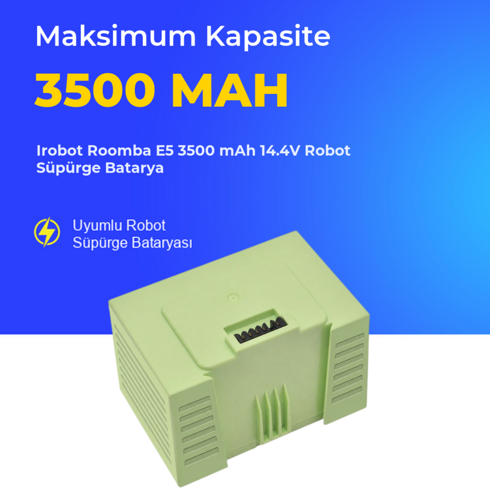 Irobot Roomba E5 3500 mAh 14.4V Robot Süpürge Batarya