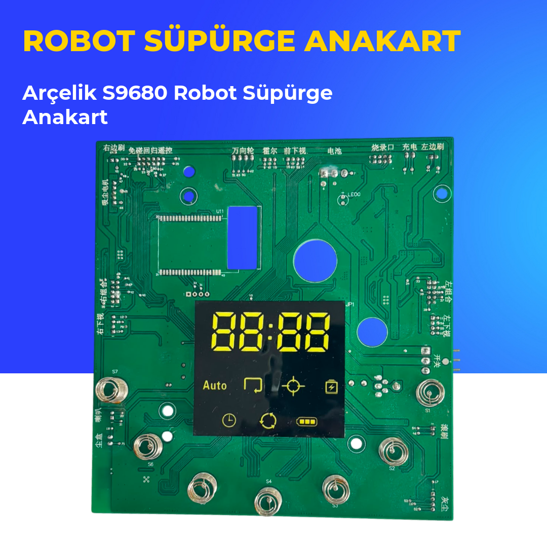 Arçelik S9680 Robot Süpürge Anakart