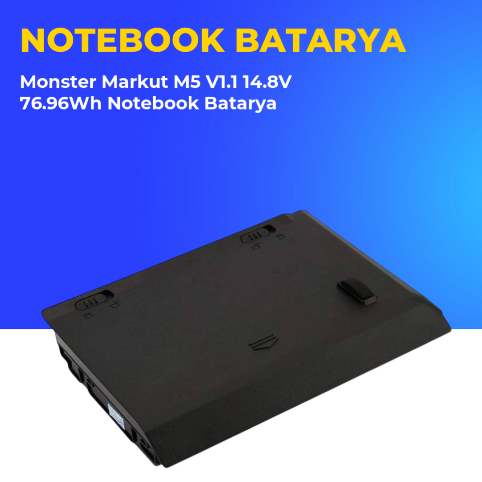 Monster Markut M5 V1.1 14.8V 76.96Wh Notebook Batarya