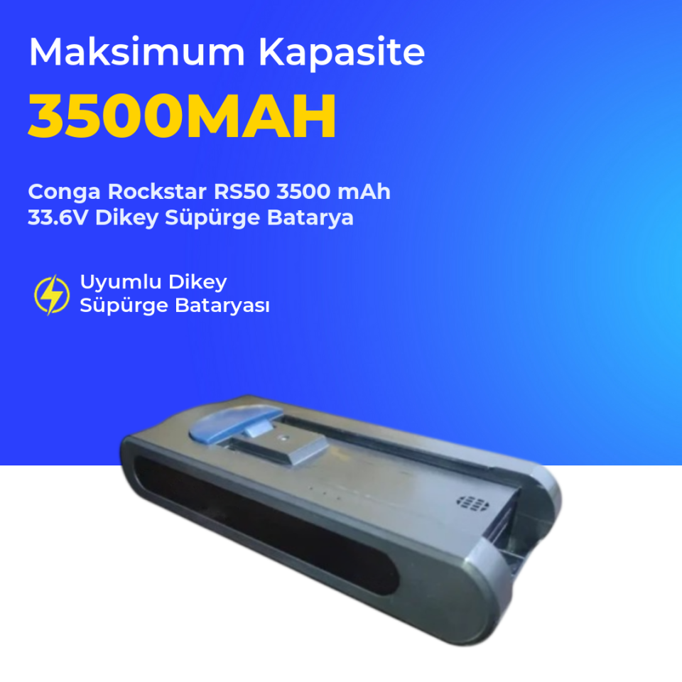 Conga Rockstar RS50 3500 mAh 33.6V Dikey Süpürge Batarya