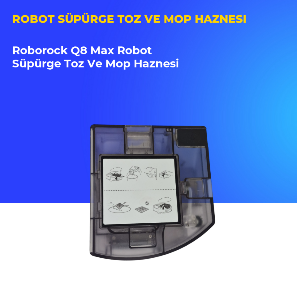 Roborock Q8 Max Robot Süpürge Toz Ve Mop Haznesi