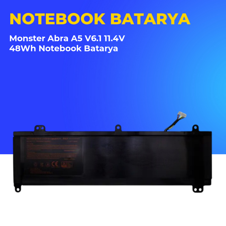 Monster Abra A5 V6.1 11.4V 48Wh Notebook Batarya