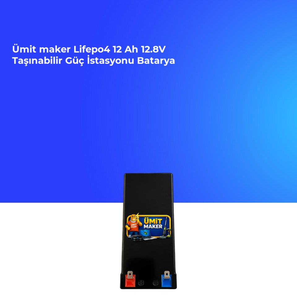 Lifepo4 12 Ah 12.8V Taşınabilir Güç İstasyonu Batarya
