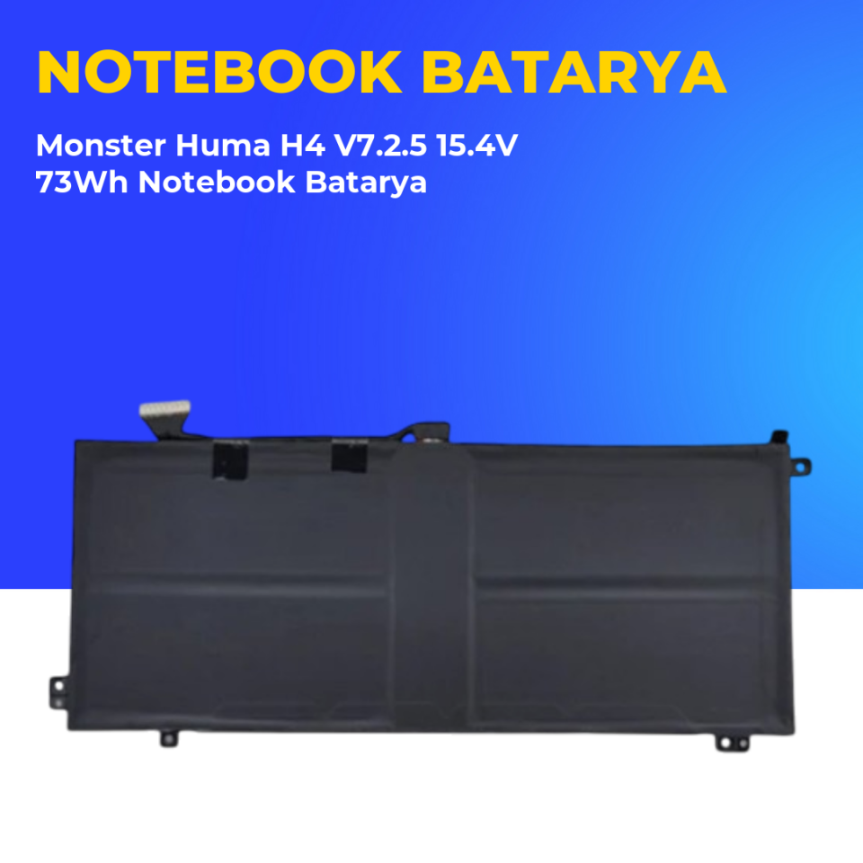 Monster Huma H4 V7.2.5 15.4V 73Wh Notebook Batarya
