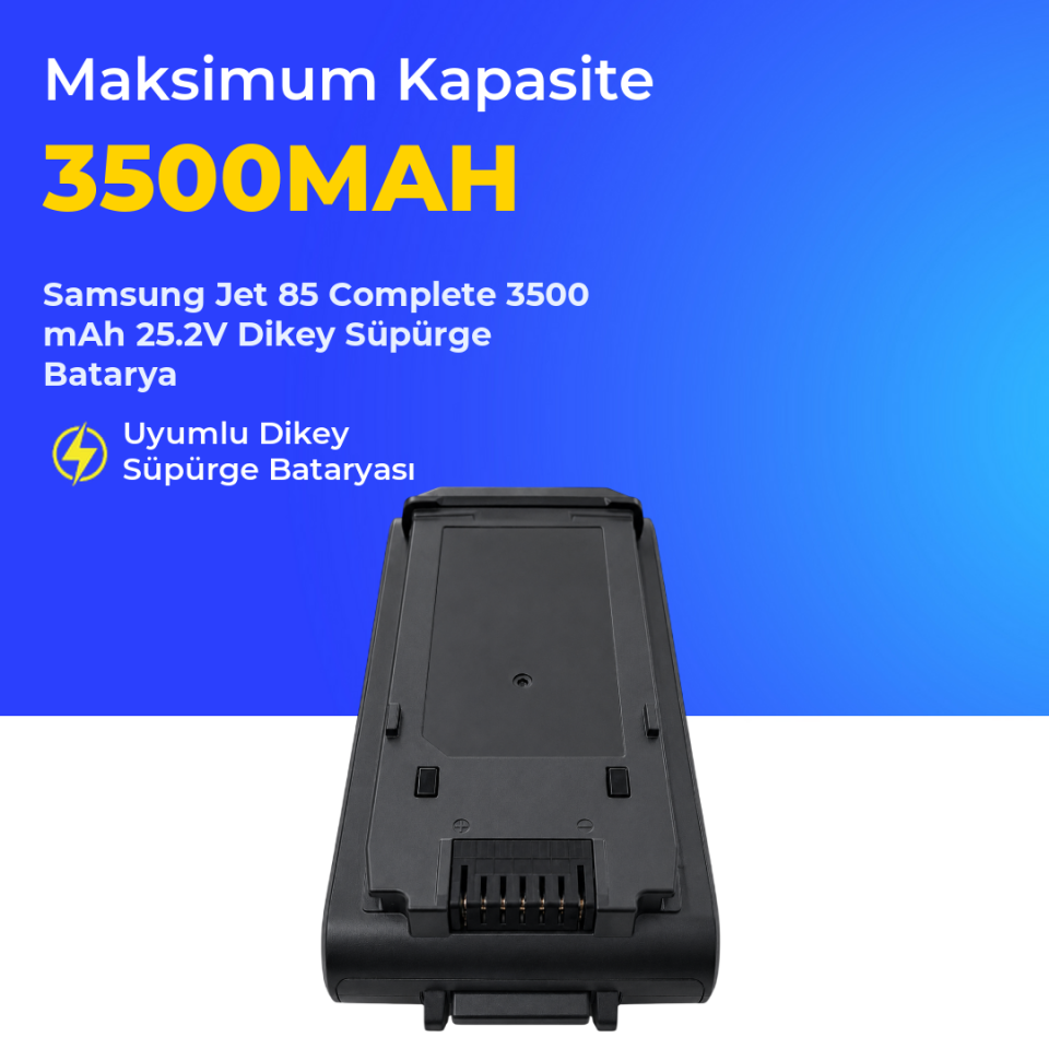 Samsung Jet 85 Complete 3500 mAh 25.2V Dikey Süpürge Batarya