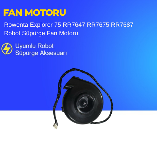 Rowenta Explorer 75 RR7647 RR7675 RR7687 Robot Süpürge Fan Motoru