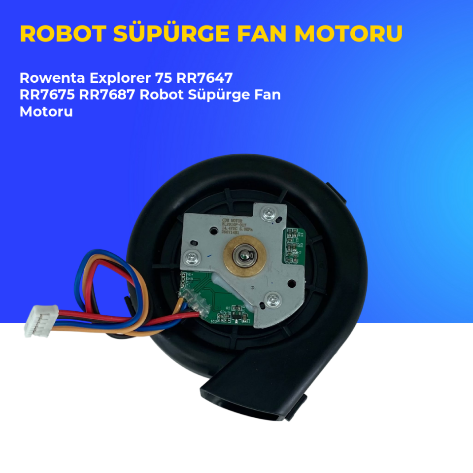 Rowenta Explorer 75 RR7647 RR7675 RR7687 Robot Süpürge Fan Motoru