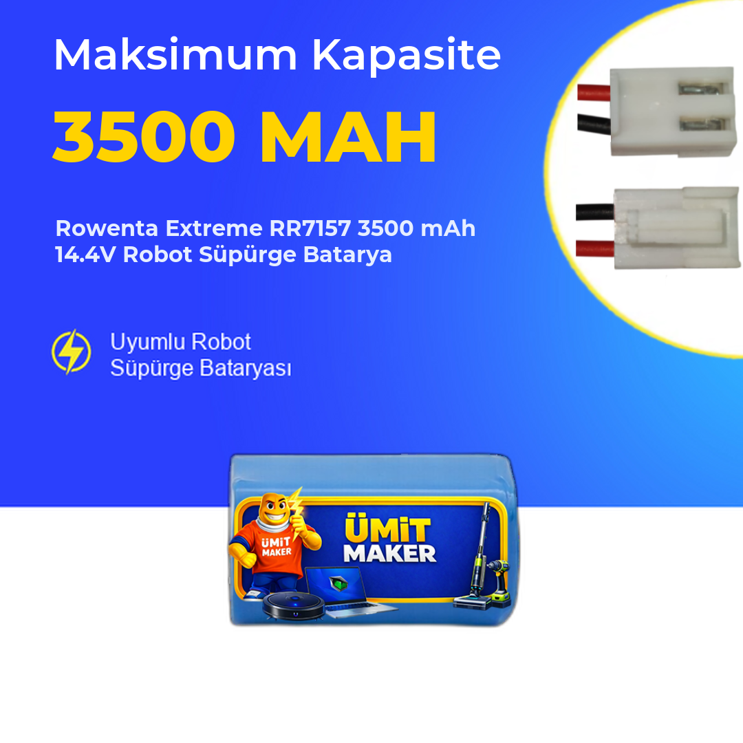 Rowenta Extreme RR7157 3500 mAh 14.4V Robot Süpürge Batarya
