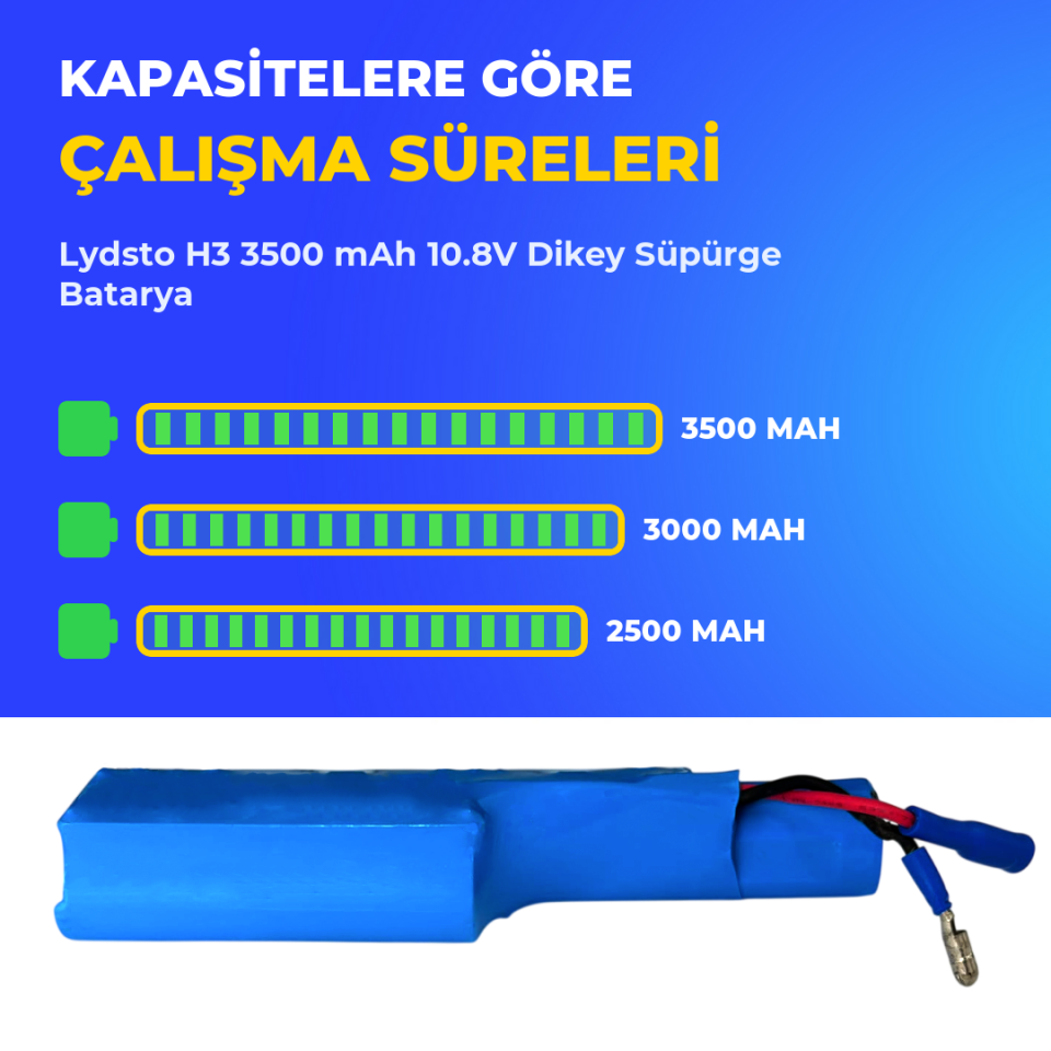 Lydsto H3 3500 mAh 10.8V Dikey Süpürge Batarya