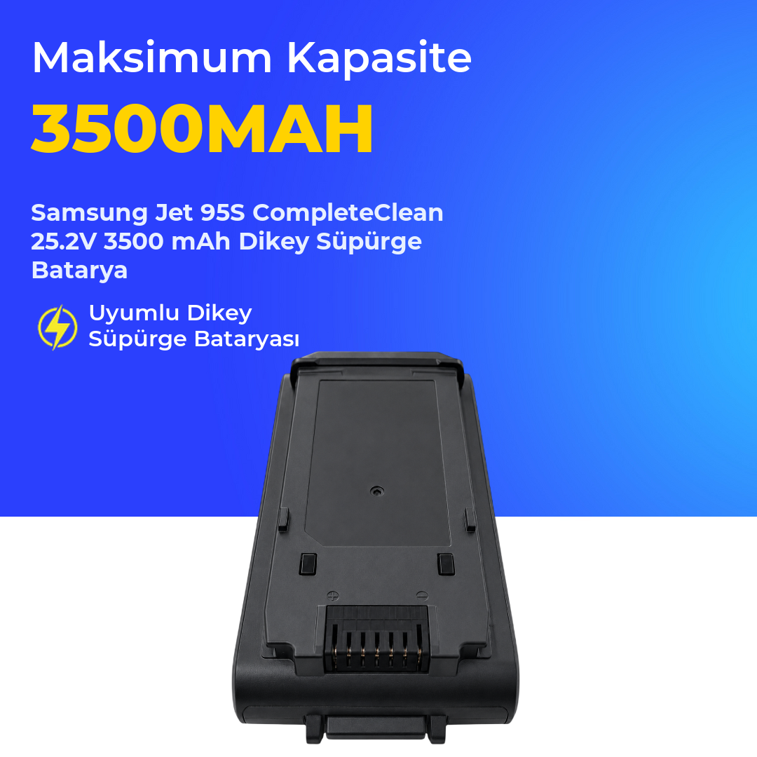 Samsung Jet 95S CompleteClean 25.2V 3500 mAh Dikey Süpürge Batarya