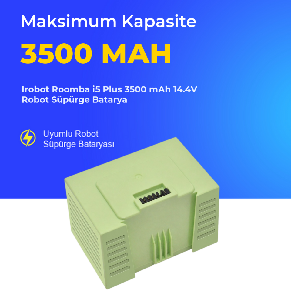 Irobot Roomba i5 Plus 3500 mAh 14.4V Robot Süpürge Batarya