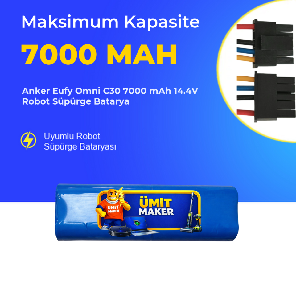 Anker Eufy Omni C30 7000 mAh 14.4V Robot Süpürge Batarya