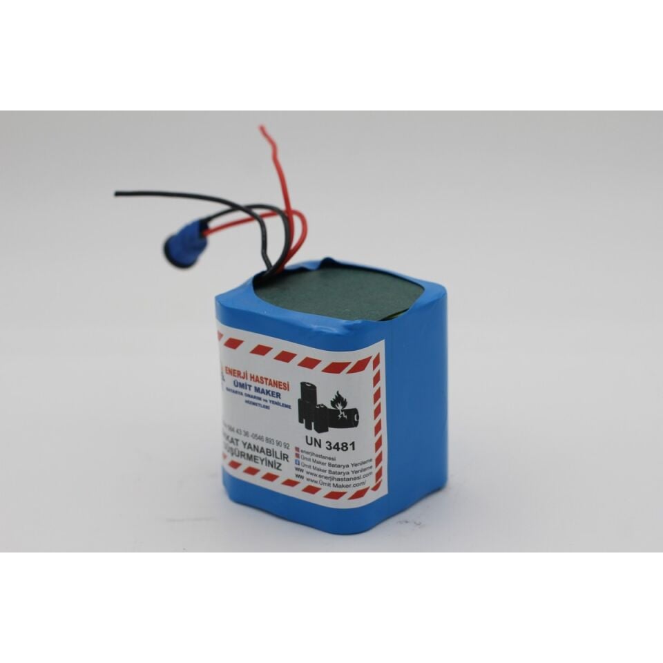 12.6V 10A Lityum Batarya ( Şarj Aleti Hediyedir )