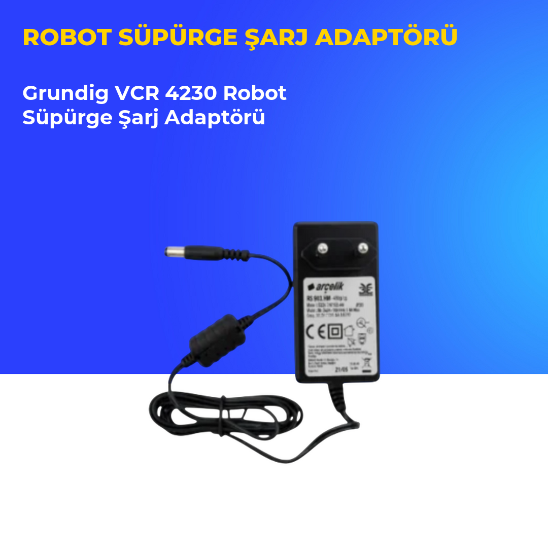 Grundig VCR 4230 Robot Süpürge Şarj Adaptörü