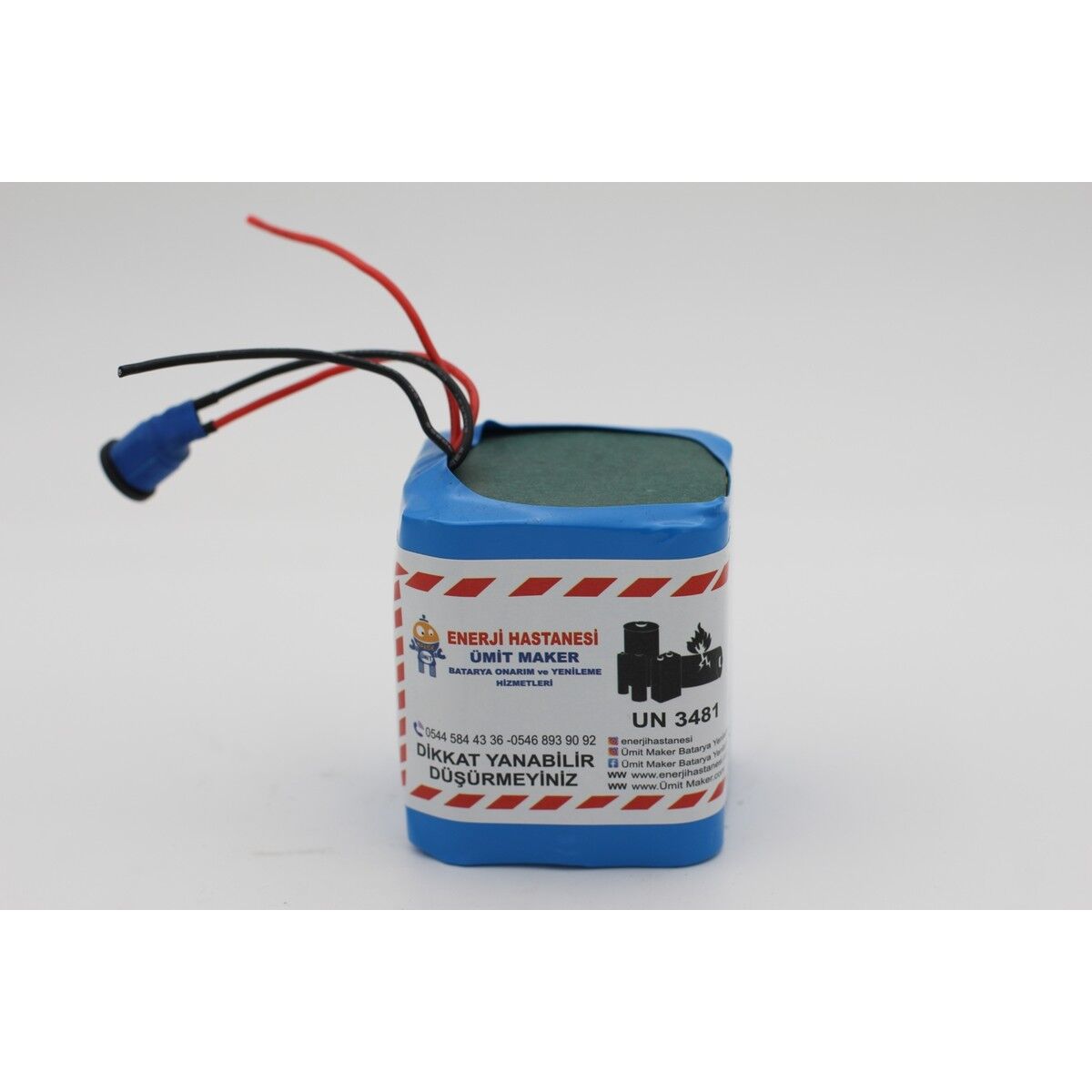 12.6V 9,6 Ah Lityum Batarya (Şarj Aleti Hediyedir.)