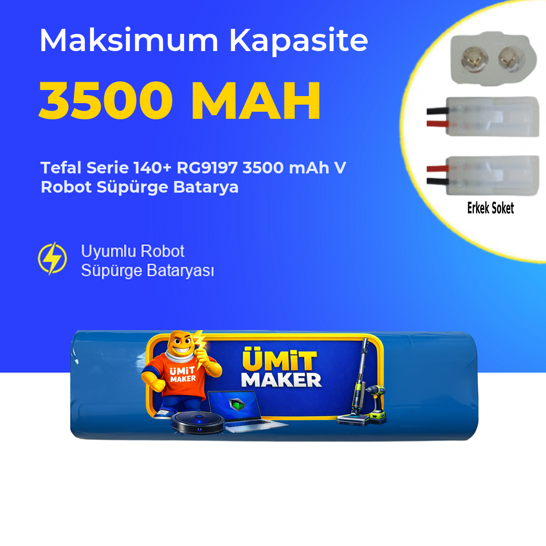 Tefal Serie 140+ RG9197 3500 mAh V Robot Süpürge Batarya