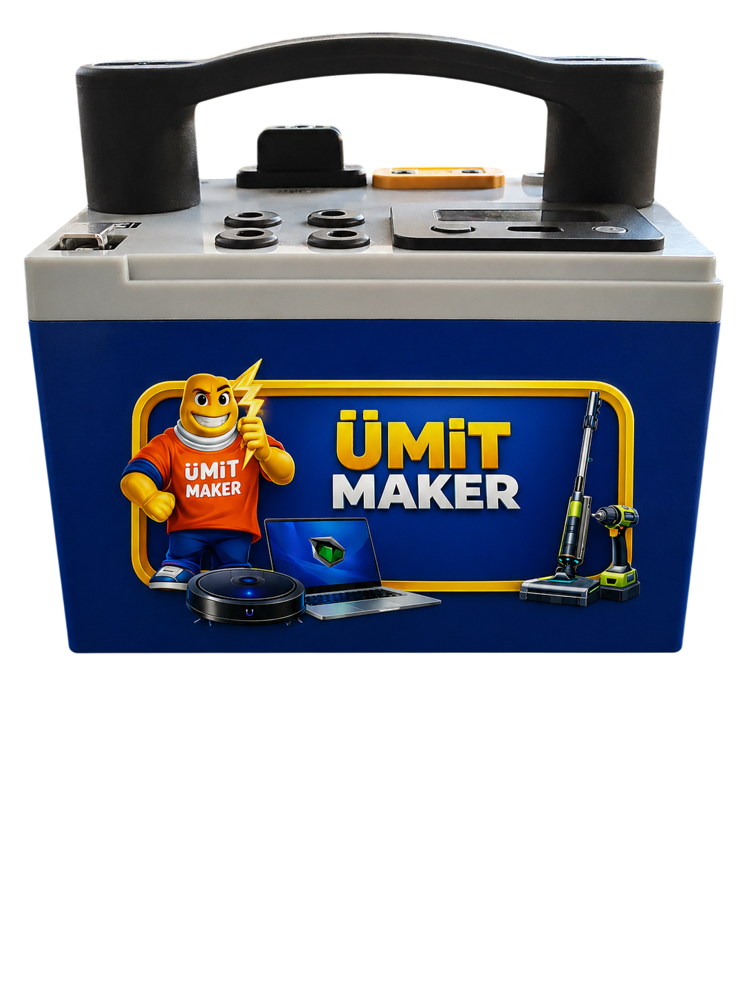 12.8V 18Ah Lifepo4 Extra Özellikli Taşınabilir Güç İstasyonu + Şarj Aleti İçindenir