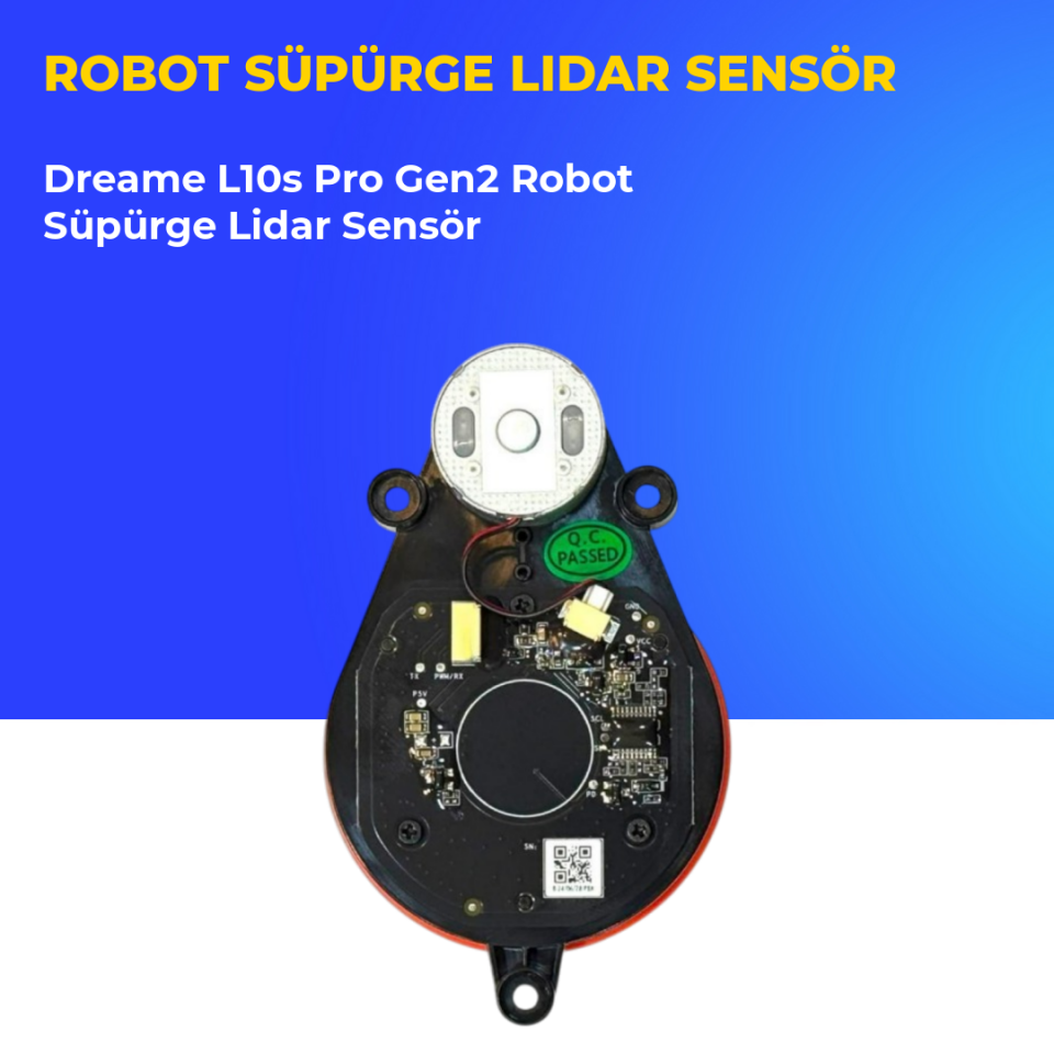 Dreame L10s Pro Gen2 Robot Süpürge Lidar Sensör