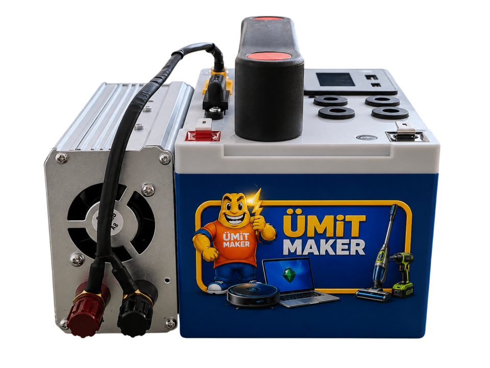 12.8V 18Ah Lifepo4 İnvertörlü Güç İstasyonu + Şarj Aleti İçindedir
