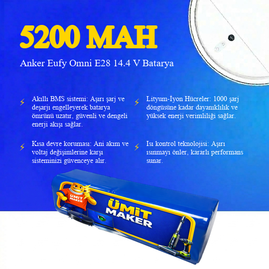 Anker Eufy Omni E28 5200 mAh Batarya