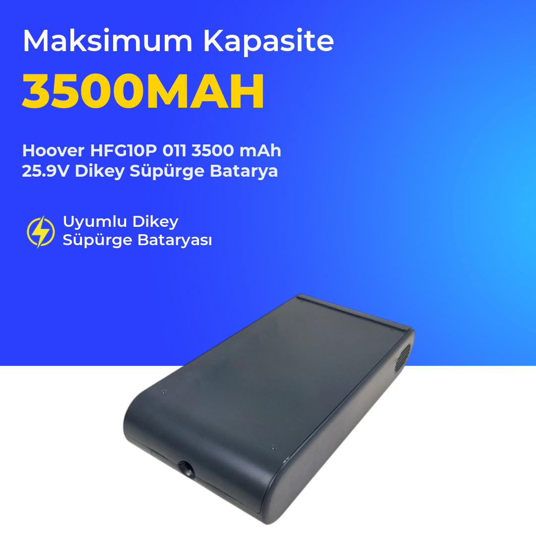 Hoover HFG10P 011 3500 mAh 25.9V Dikey Süpürge Batarya