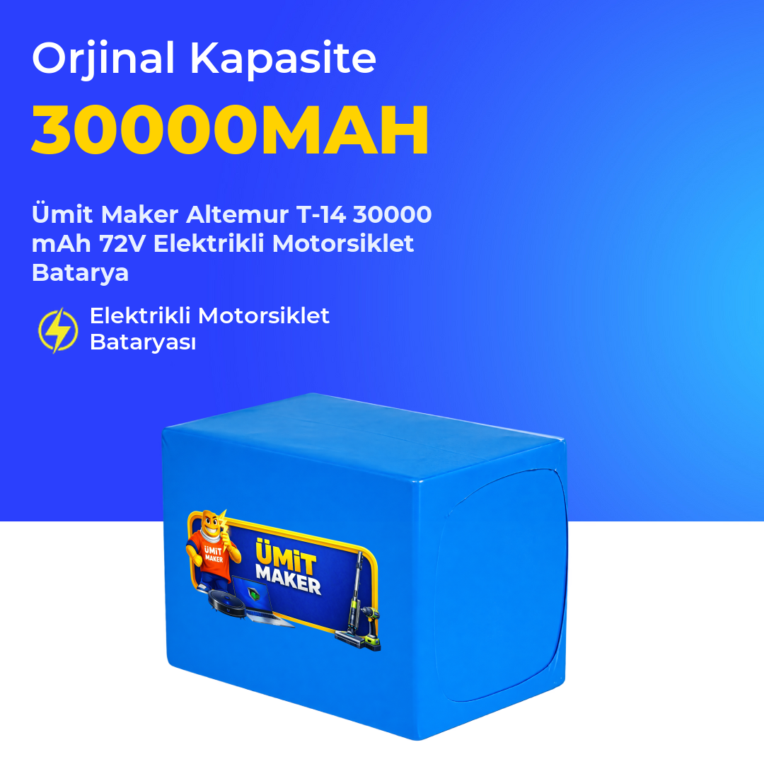 Altemur T-14 30000 mAh 72V Elektrikli Motorsiklet Batarya