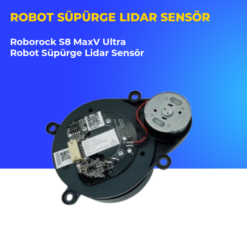Roborock S8 MaxV Ultra Robot Süpürge Lidar Sensör