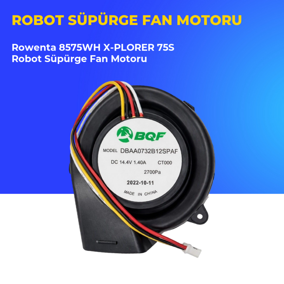 Rowenta 8575WH X-PLORER 75S Robot Süpürge Fan Motoru