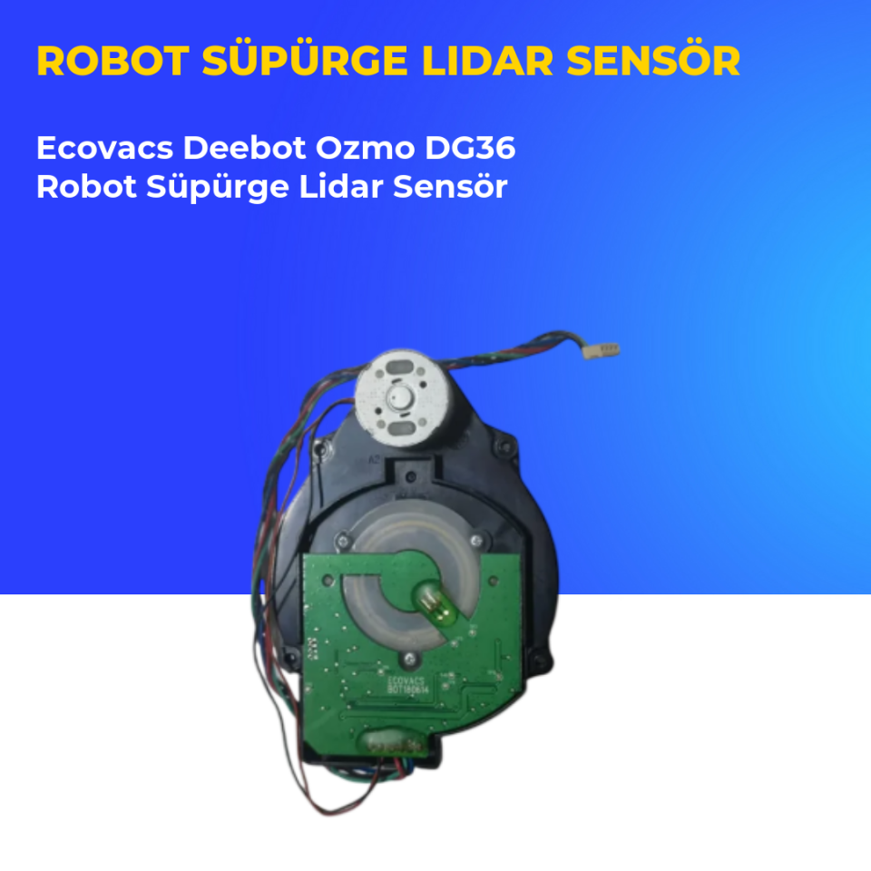 Ecovacs Deebot Ozmo DG36 Robot Süpürge Lidar Sensör
