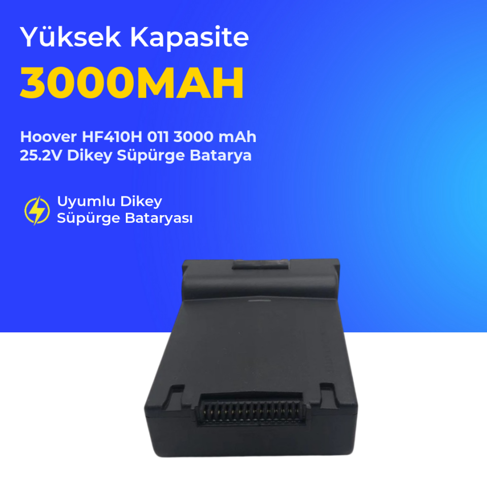 Hoover HF410H 011 3000 mAh 25.2V Dikey Süpürge Batarya