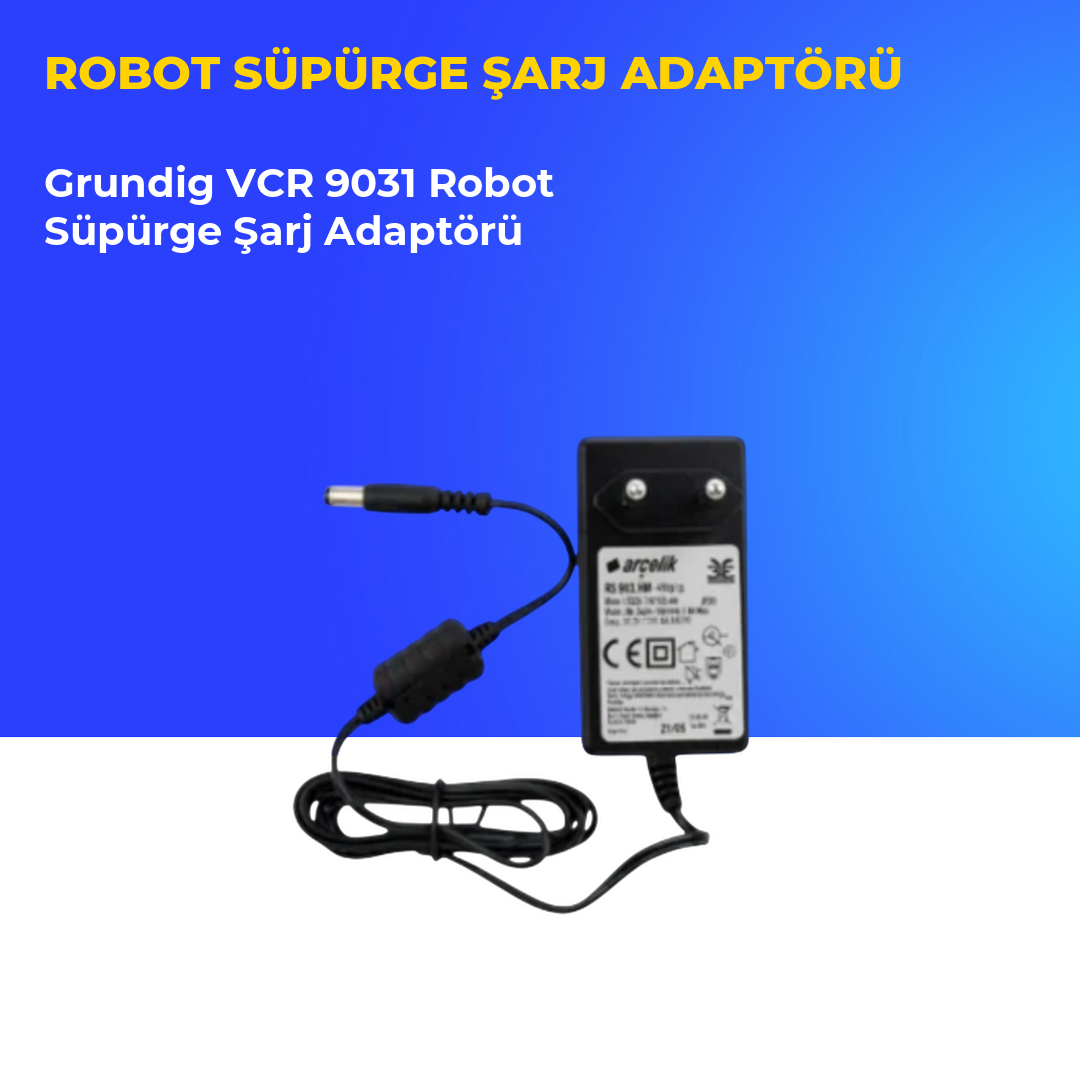 Grundig VCR 9031 Robot Süpürge Şarj Adaptörü