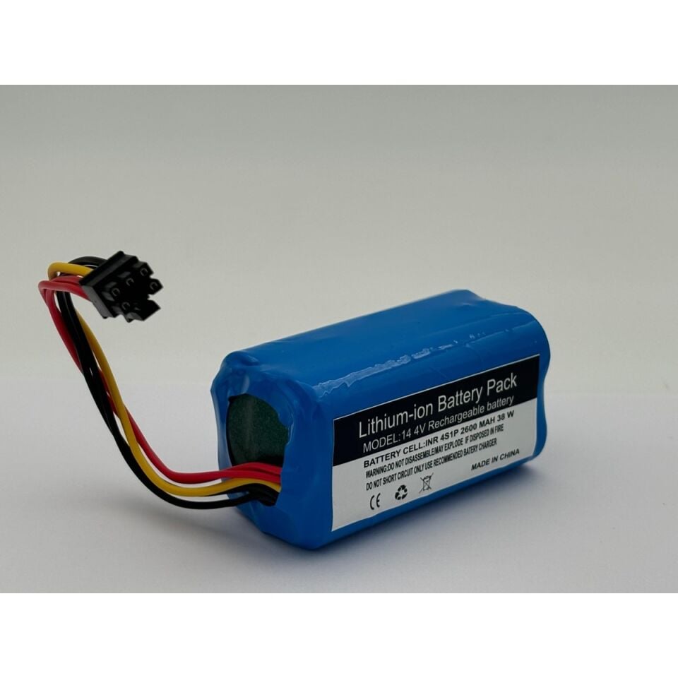 360 S10 Akıllı Robot Robot Süpürge 2600 mAh 14.4 V  Batarya – Orjinal Uyumlu Uzun Ömürlü, Yüksek Performans Pil