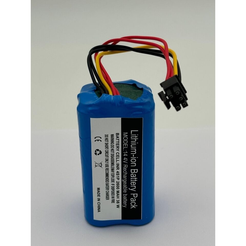 360 S10 Akıllı Robot Robot Süpürge 2600 mAh 14.4 V  Batarya – Orjinal Uyumlu Uzun Ömürlü, Yüksek Performans Pil