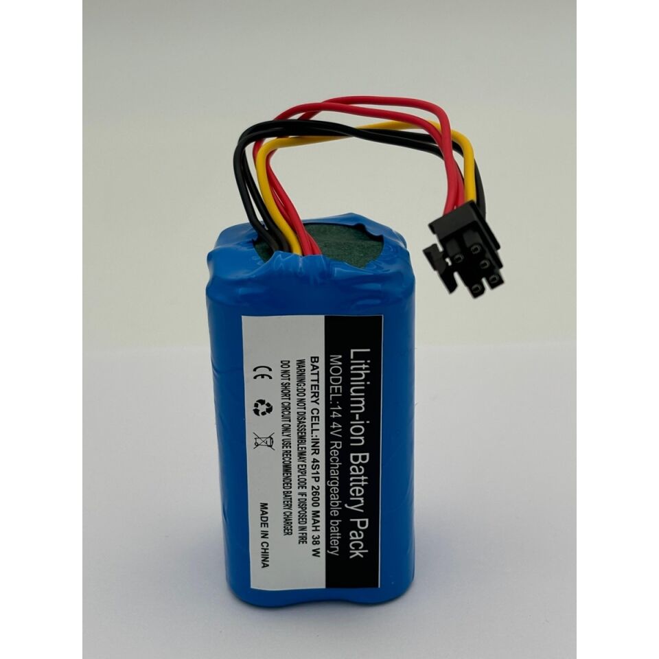 360 S10 Akıllı Robot Robot Süpürge 2600 mAh 14.4 V  Batarya – Orjinal Uyumlu Uzun Ömürlü, Yüksek Performans Pil