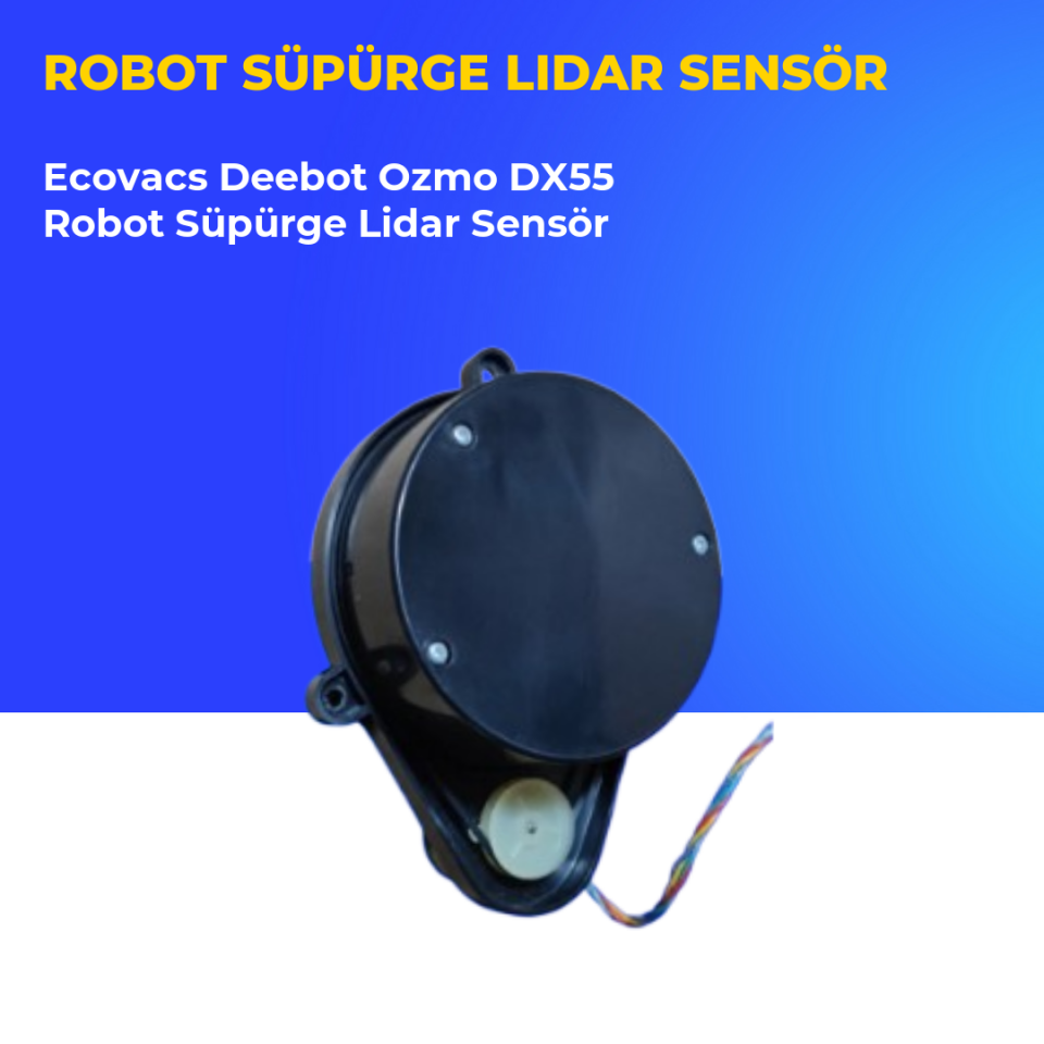 Ecovacs Deebot Ozmo DX55 Robot Süpürge Lidar Sensör