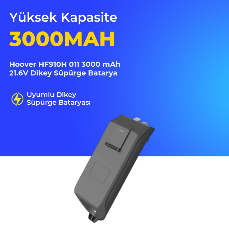 Hoover HF910H 011 3000 mAh 21.6V Dikey Süpürge Batarya