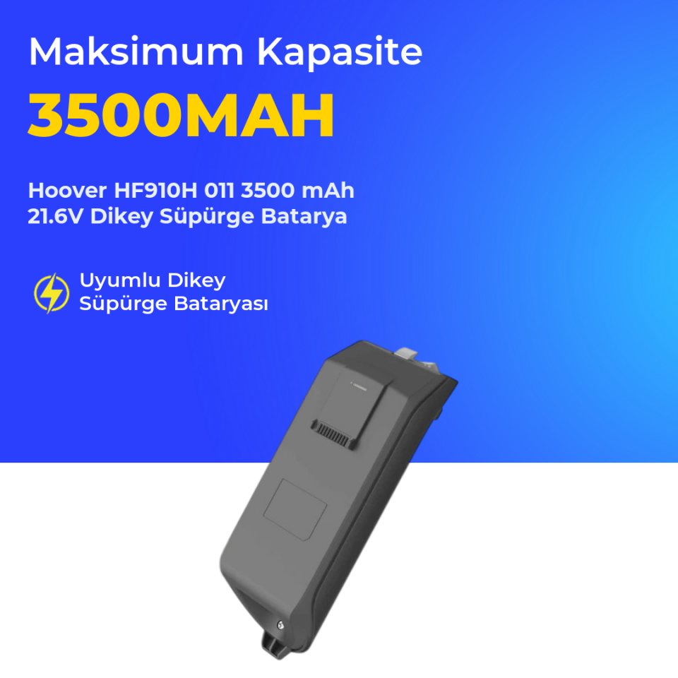 Hoover HF910H 011 3500 mAh 21.6V Dikey Süpürge Batarya