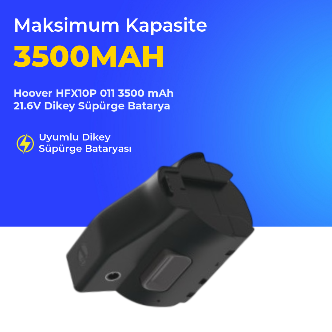 Hoover HFX10P 011 3500 mAh 21.6V Dikey Süpürge Batarya