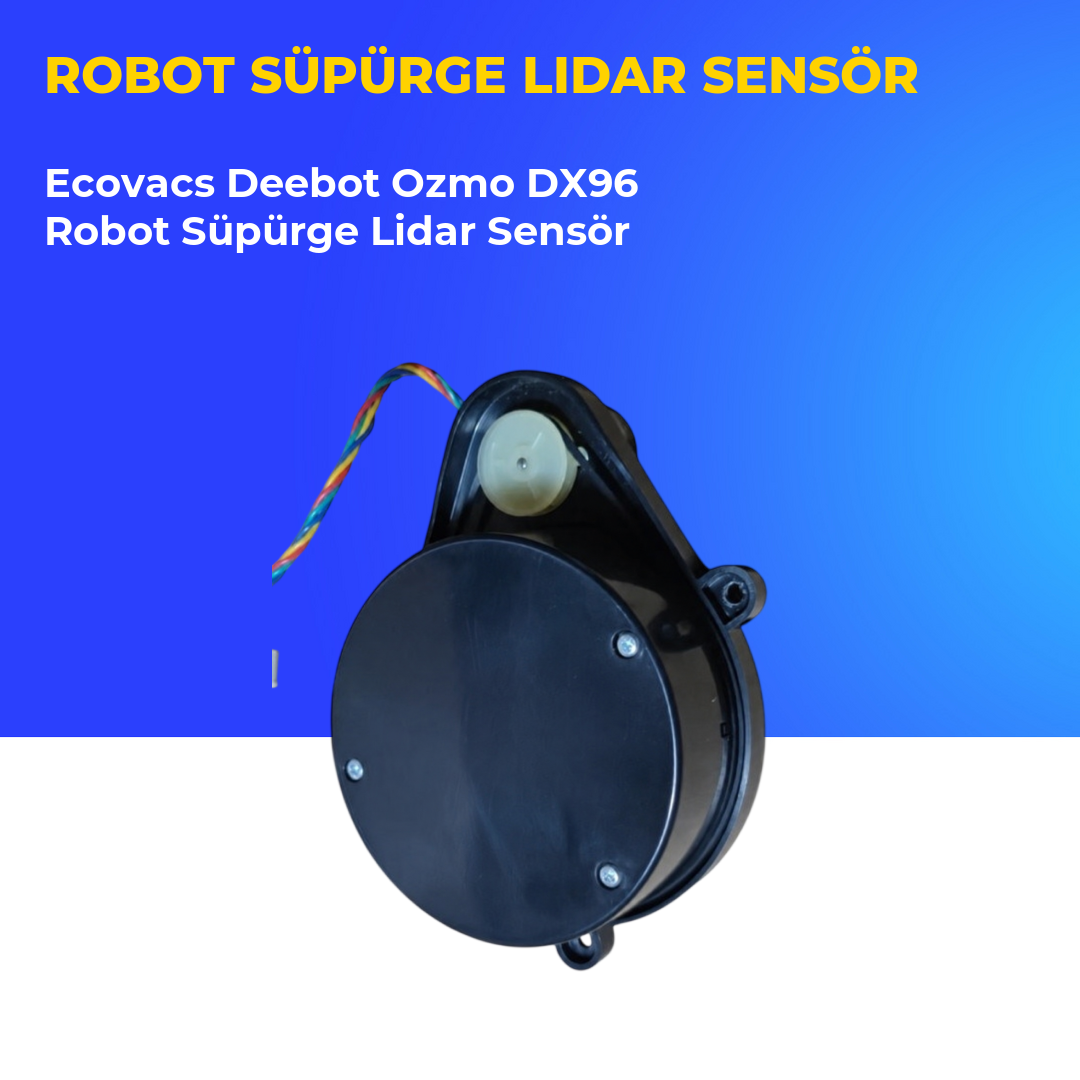 Ecovacs Deebot Ozmo DX96 Robot Süpürge Lidar Sensör