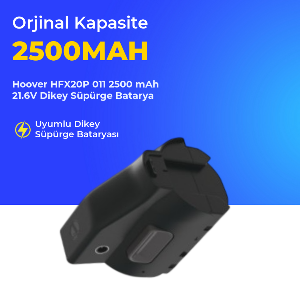 Hoover HFX20P 011 2500 mAh 21.6V Dikey Süpürge Batarya
