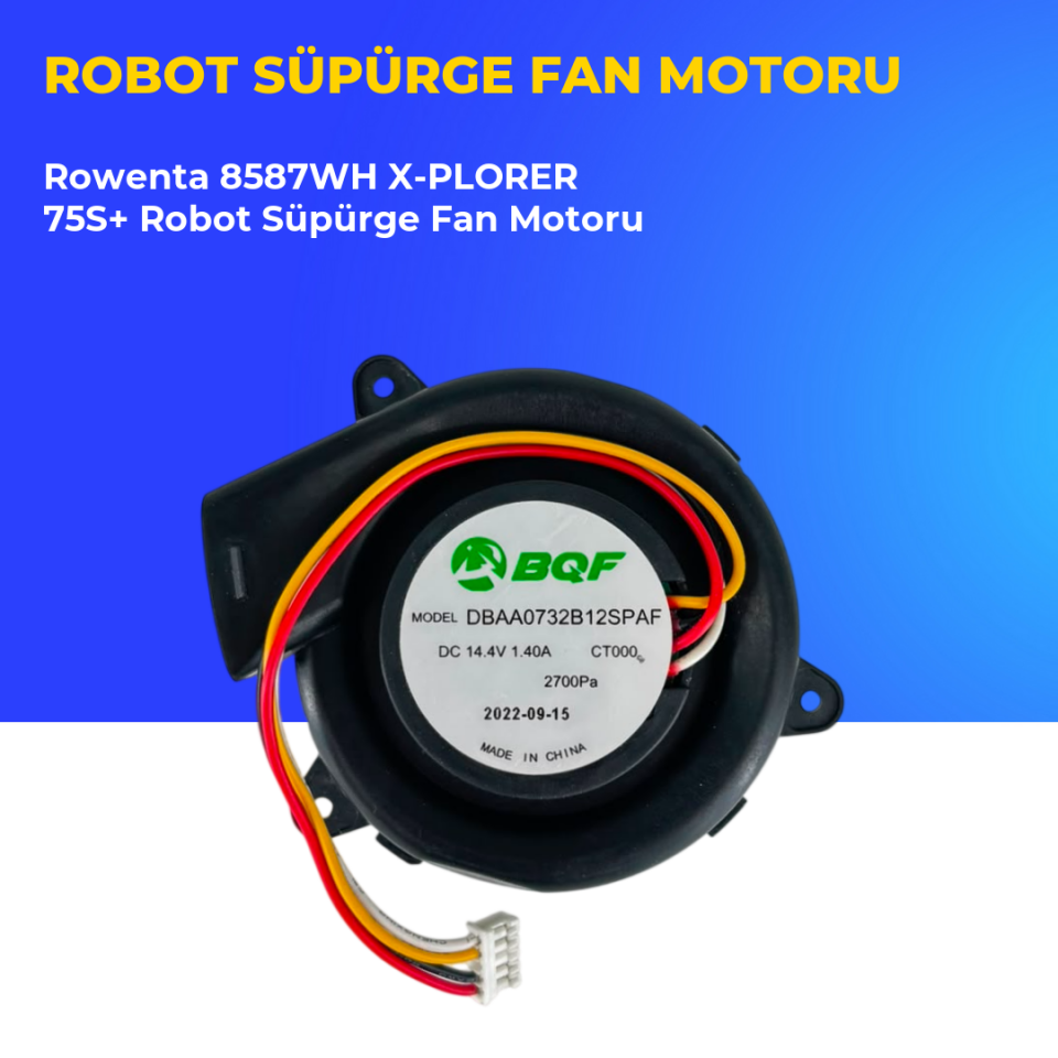 Rowenta 8587WH X-PLORER 75S+ Robot Süpürge Fan Motoru