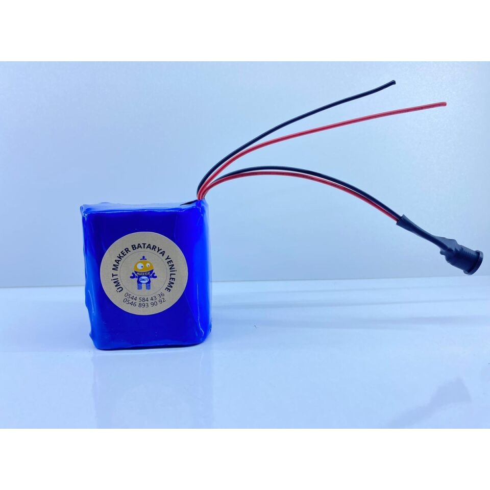 12.6V 10 Ah Lityum Batarya (Şarj Aleti Hediyedir.)